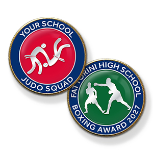 MP15 Combat Sports badges + 2 lines of your text