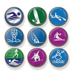 MP3 Water Snow & Ice Sports badges