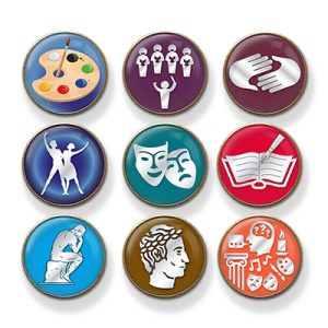 MP3 Arts badges