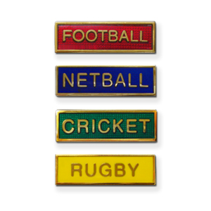 S1 - Enamel badge, 17 colours, 32 titles