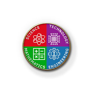 MP15- Metal printed badge - STEM subjects