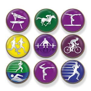 MP3 Athletics, Track & Field Sports badges