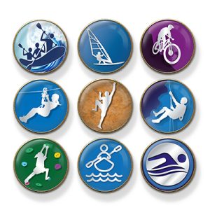 MP3 Outdoor Pursuits Sports badges