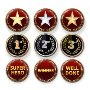 MP3 Winners & Runners-up Sports badges