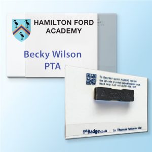 NAMMAG - 100 Nameholder conference badges - Magnet fitting, 2 sizes