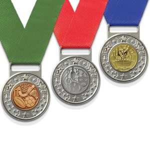 SMEDALSTAR - 3 Achievement awards, 3 finishes, 4 ribbon colours