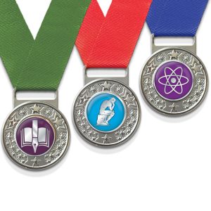 SMEDALSTAR - 43 Academic Subjects, 4 ribbon colours
