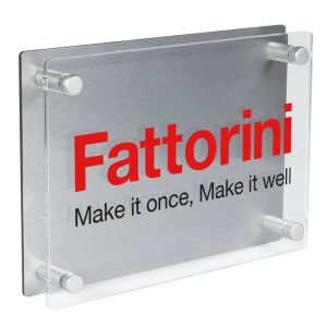 Acrylic Sign with backing plate